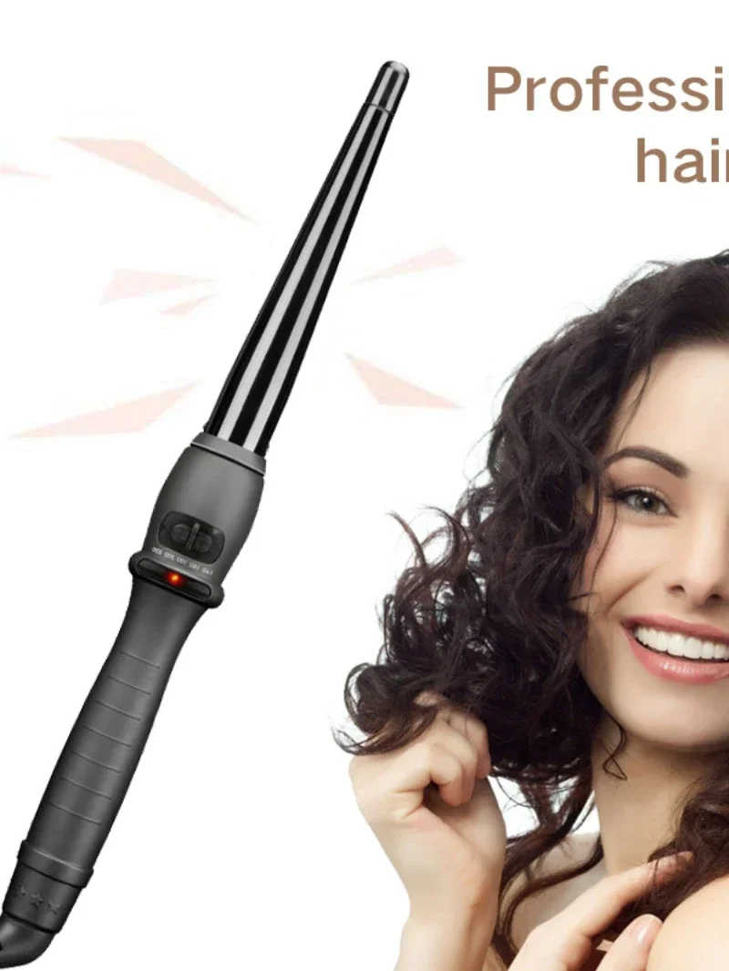 Hair Curler Hair Iron Hair Tools Professional Cone Shape Ceramic Hair Curler Iron Curling Wand Rollers Waver Styling Tools Style Quick Heat Electric Curly