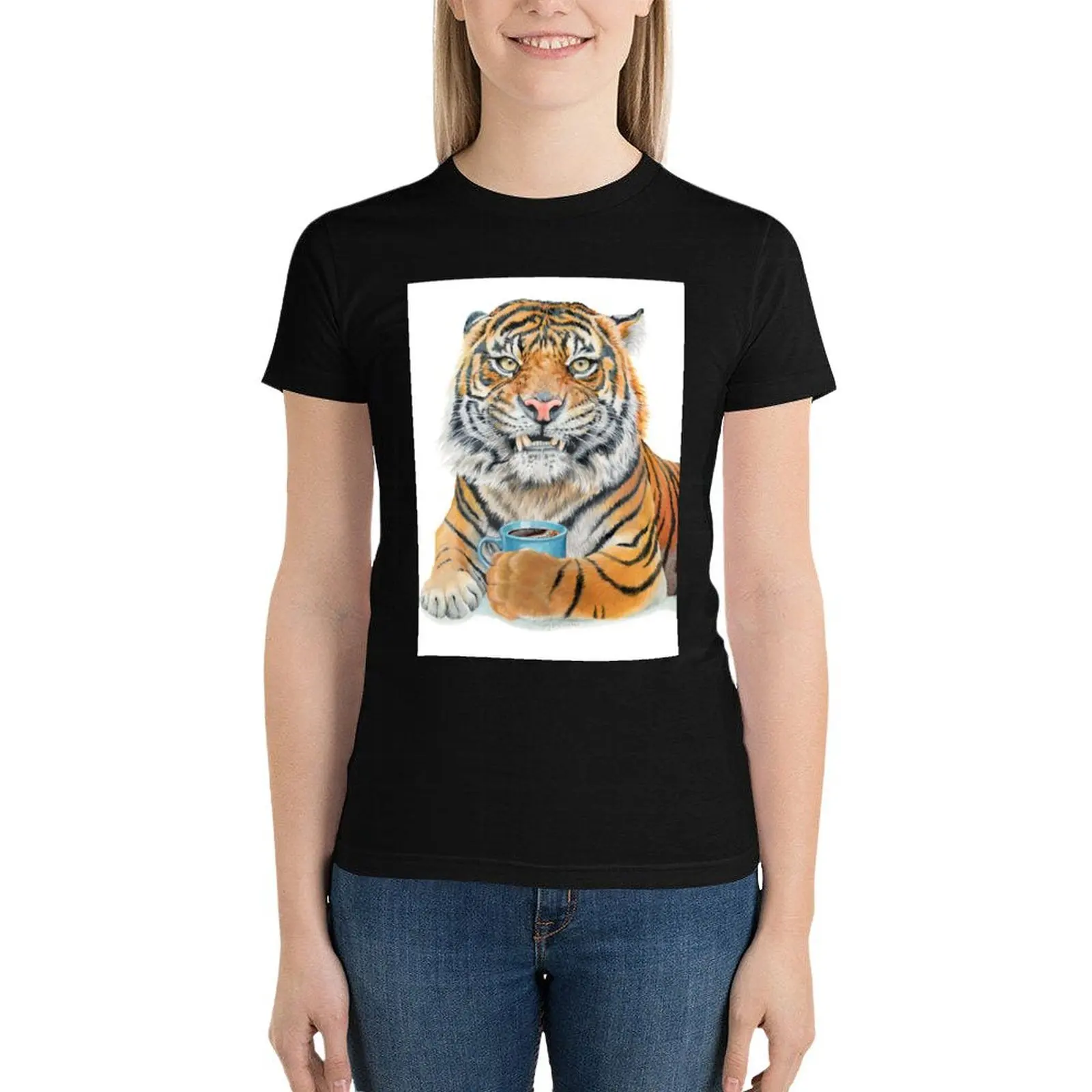 

Too Early Tiger T-Shirt cute clothes summer tops shirts graphic tees aesthetic clothes Woman T-shirts
