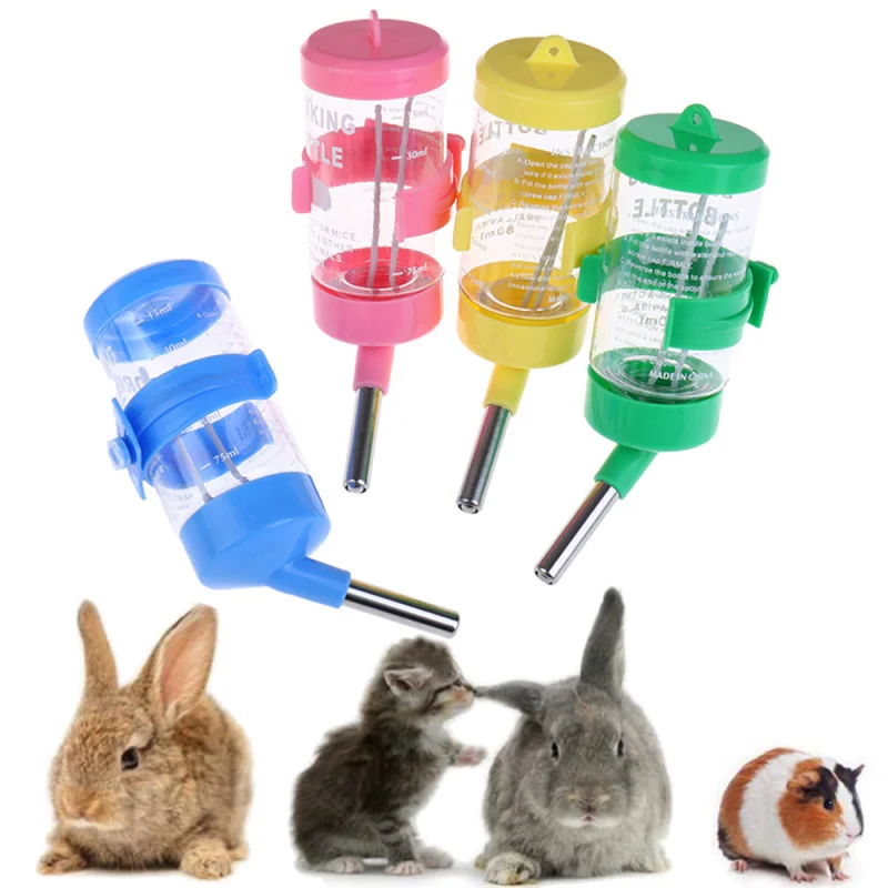

Hamster Drinker Hanging Water Bottle Dispenser for Guinea Pig Squirrel Rabbit Squirrel Rabbit Dog Drinking Head Pipe Fountain