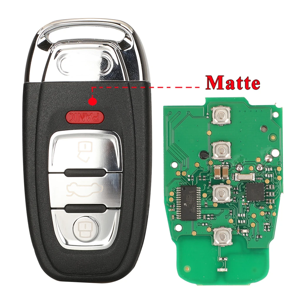 jingyuqin 4 Button Smart Remote Key Keyless Go 315MHz for Audi Q5 