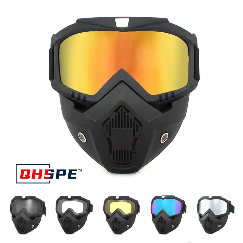 HD Transparent Fog-Proof and Sand-Proof Full Face Protective Goggles
