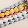 Baby Anti-drop Chain Pacifier Clips Silicone Beads Infant Nipple Appease Soother Chain Clips Dummy Holder Nipple Clip Baby Gift 4