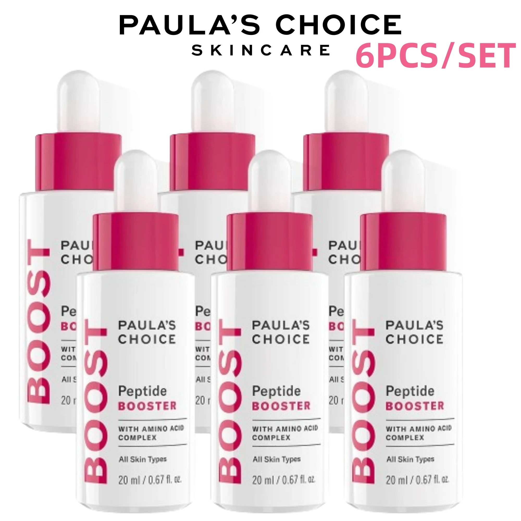 

6PCS/SET Paula's Choice Original Peptide BOOSTER Serum For Fine Lines & Wrinkles 20ml Whitening For All Skin Types