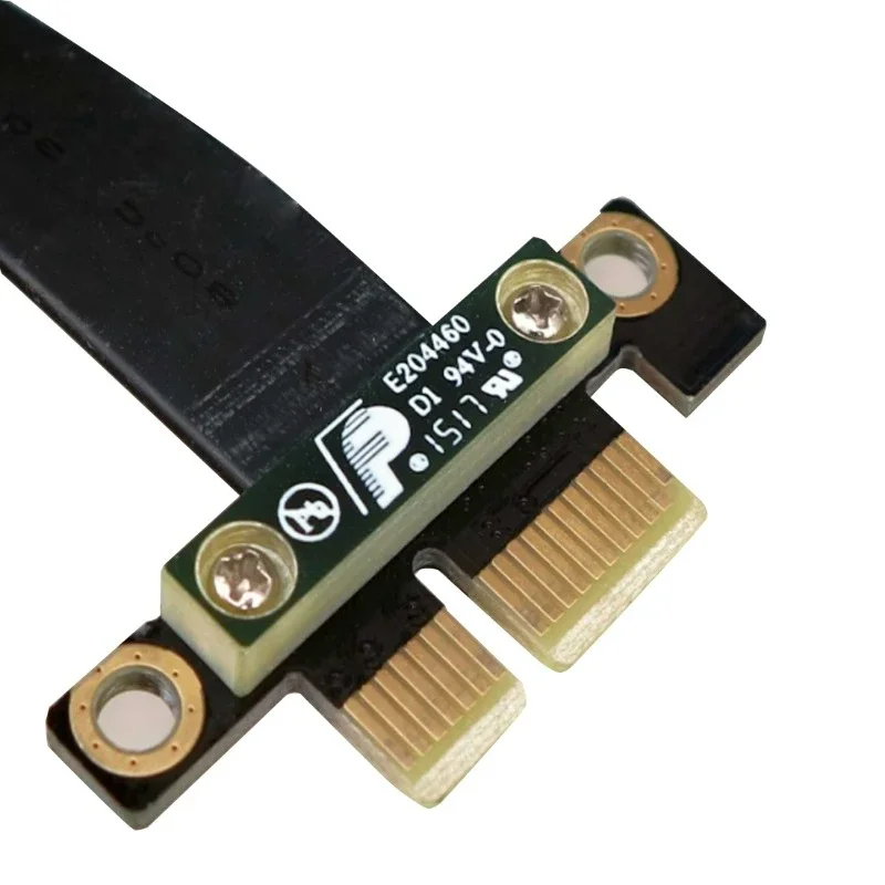 PCIE X1 Riser Cable Dual 90 Degree Right Angle PCIe 3.0 x1 to x1 Extension Cable 8Gbps PCI Express 1x Riser Card Ribbon Extender pcie riser cable