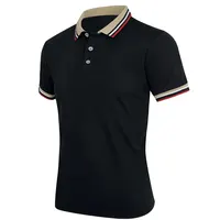 Polo Rayé à Manches Courtes en Coton Respirant pour Homme, Vêtement Décontracté de Couleur Unie, de Haute Qualité, de Marque, à la Mode, pour Bureau, Été 3