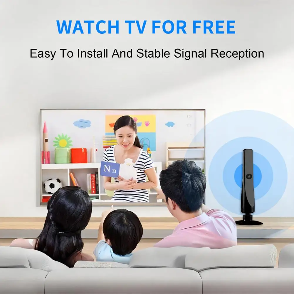 Tv Antenna High Gain Indoor Digital Antenna Amplified Signal Booster for Wide Range Hdtv Reception Home Tv Aerial Solution tv antenna