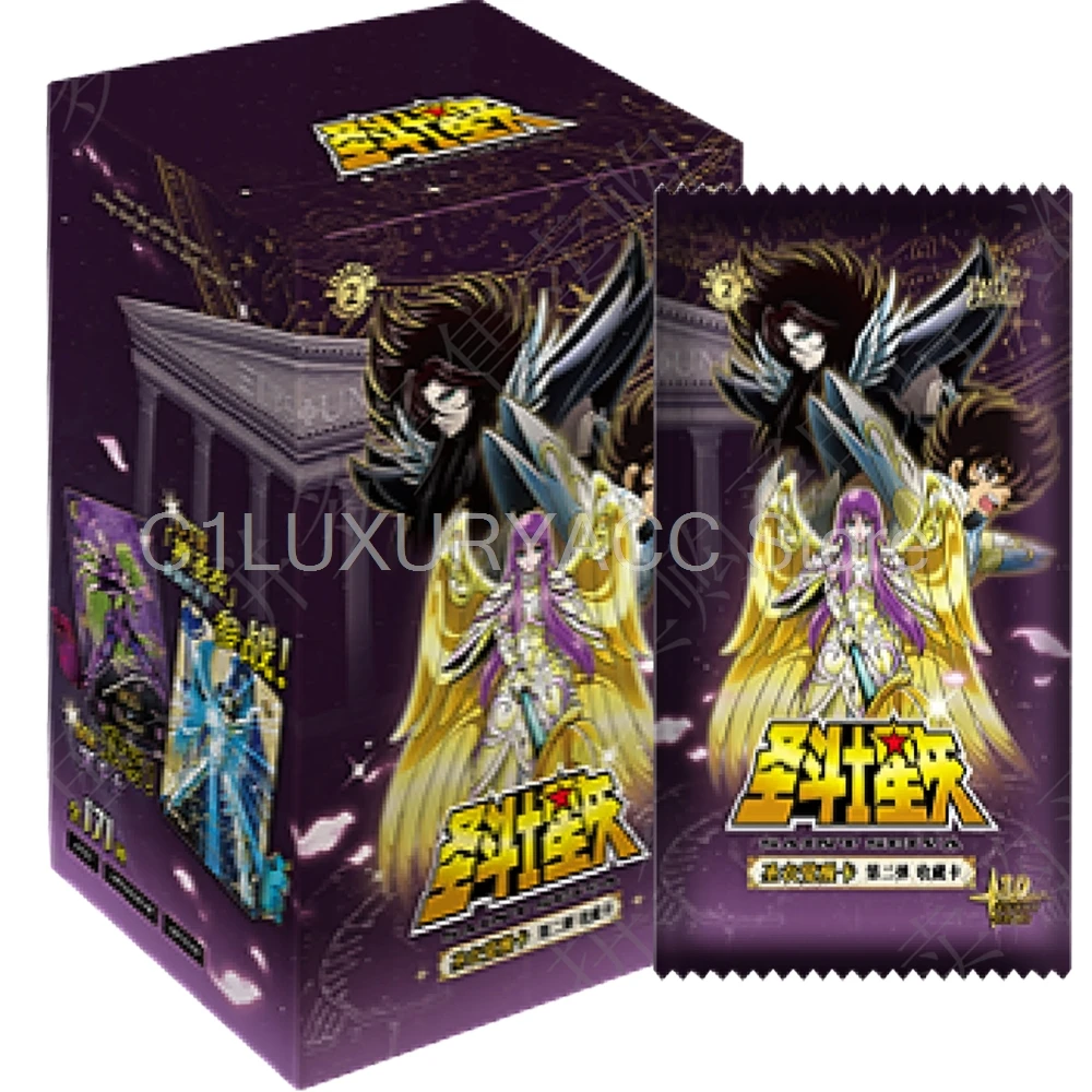 

New Saint Seiya Cards KAYOU VOL.2 Anime Figure Collection Cards Mistery Box Board Games Toys Birthday Gifts for Boys and Girls