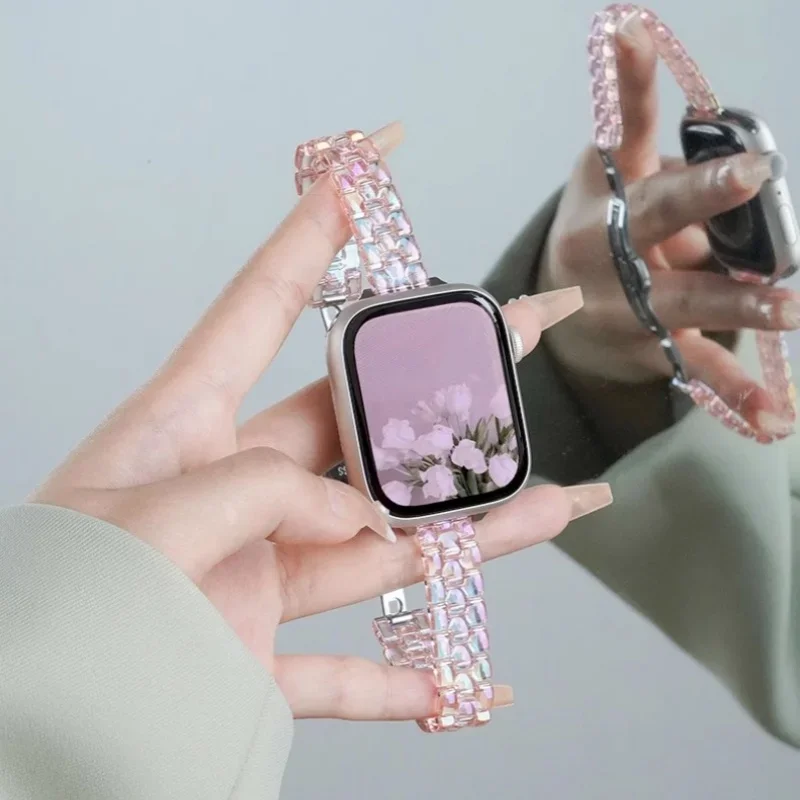 Slim Resin Watch Strap - Lightweight Wristband Bracelet