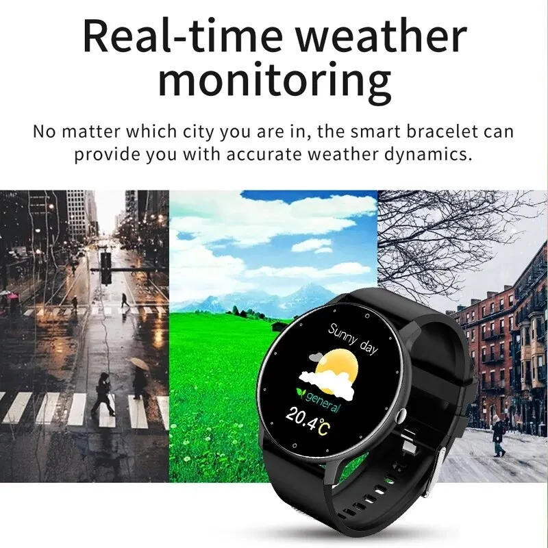 SWT 2023 New Men Smart Watch Real-time Activity Tracker Heart Rate Monitor Sports Women Smart Watch Men Clock For Android IOS 5