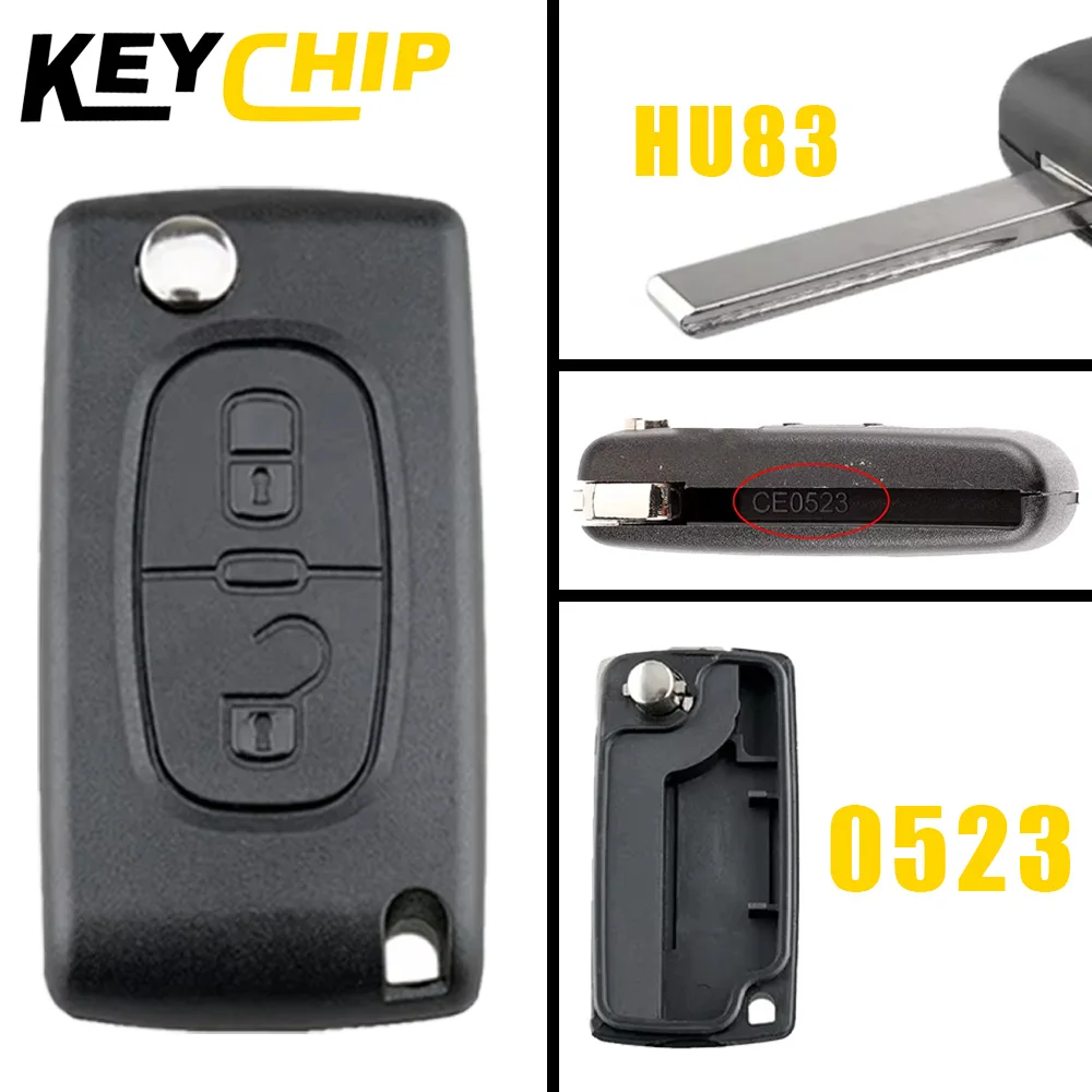 Enhanced Flip Remote Car Key Shell Case