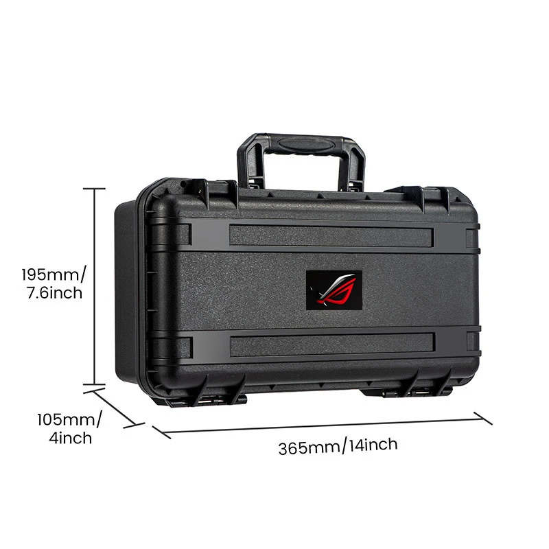 Portable Carrying Storage Bag for ROG Ally X Case Shockproof Protective Travel Box Leather Hard Console Accessories hdd storage bag storage box bag