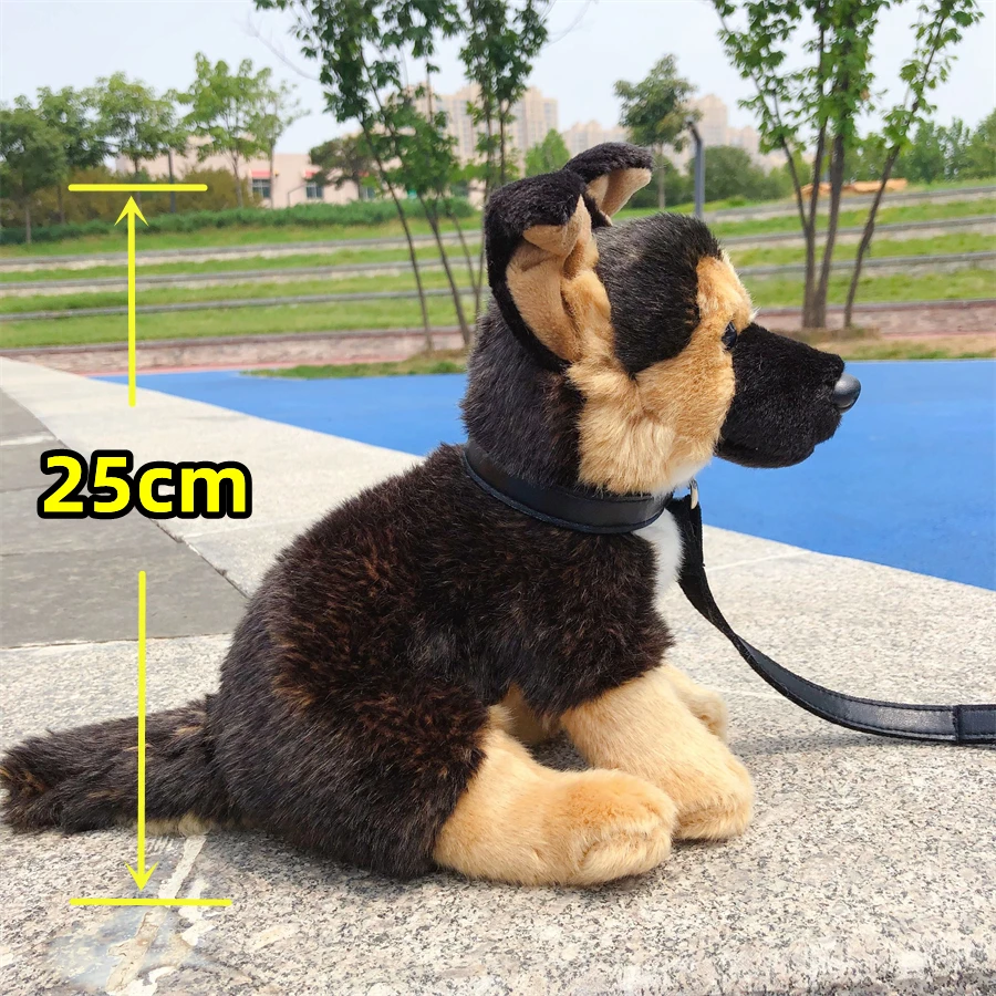 German Shepherd Dog High Fidelity Anime Cute Plushie Wolfhound Plush Toys Lifelike Animals Simulation Stuffed Doll Kawai Toy Kid 2
