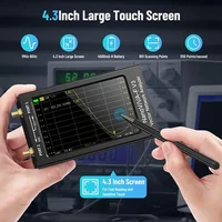 New Upgraded 6Ghz Nanovna-F V3 Vector Network Analyzer 4.3 Inch HF VHF UHF VNA Antenna Analyzer Tester Measures 801 Scan Points 2