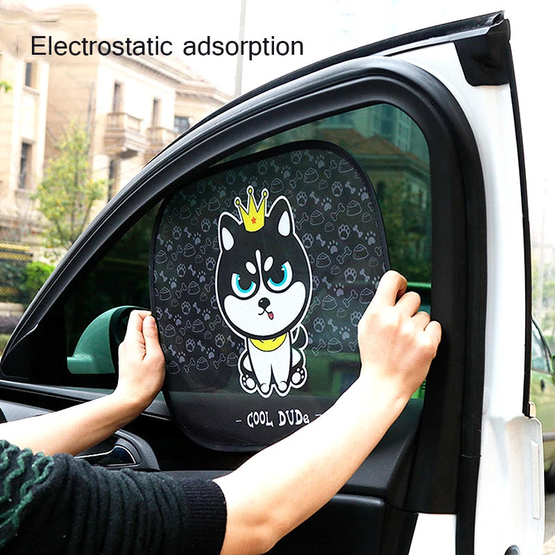 Car Sun Shade UV Protection Electrostatic Adsorption Car Window Sunshade  For Kids Universal Auto Curtain Outdoor Sunscreen - AliExpress