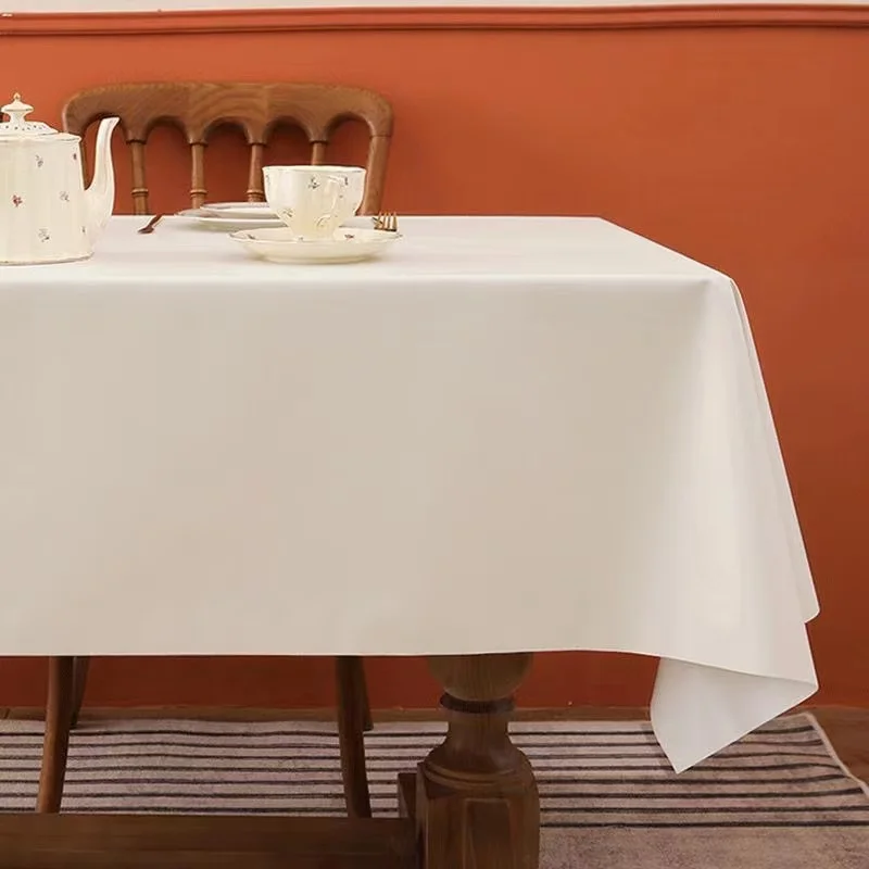 

Скатерть GGCeJin36 кремового цвета, водонепроницаемая и маслостойкая прямоугольная скатерть для чайного столика