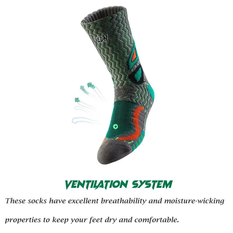 Breathable Non Slip High Cut Basketball Socks