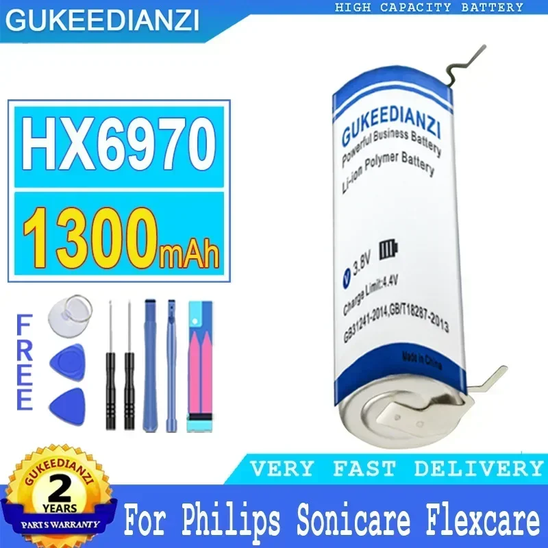 Gukeedianzi Batteria Di Ricambio Hx6970 1300Mah Per Philips Sonic Hx6530 Hx6511 Hx6320 Hx6330 Hx6720 Hx6710 Hx6 + Tools