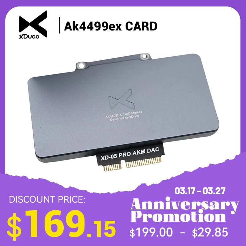 

XDUOO XD05 Pro AK4499EX DAC карта для XD-05 PRO усилителя наушников