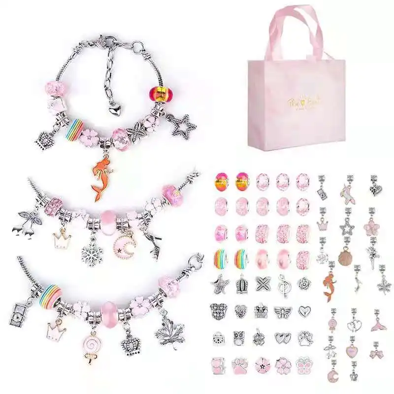 Coloured crystal bead bracelet Diy kit para hacer pulseras Toys Girls  Manualidades Beads bracelet beads toys