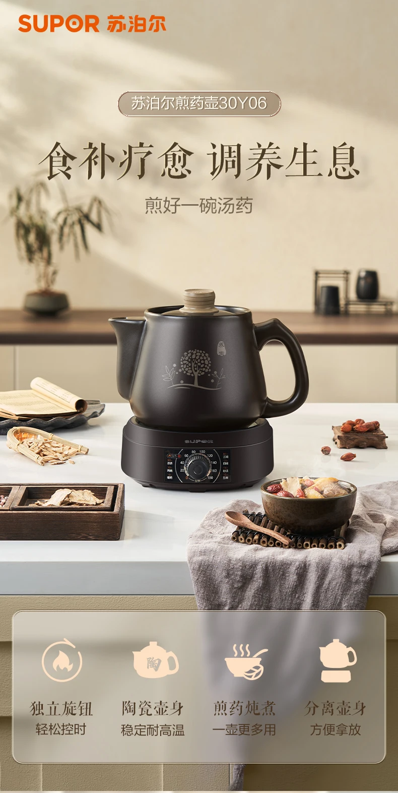 Description Picture 2 of item220V Soothe Your Body with This Electric Kettle for Brewing Medicinal Herbs