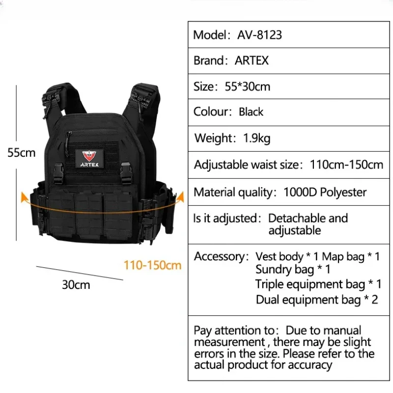 Ranger Green Plate Carrier Tactical Vest With Quick Release Security Molle Chaleco Tactico Bandolier Hunting Vest Tactical Gear 5