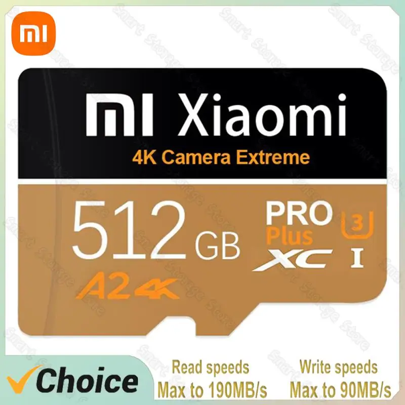 Xiaomi Ssd 512Gb Sd Card 16Gb 32Gb 64Gb 256Gb 512Gb Class10 Scheda Di Memoria Flash Micro Tf Sd Ad Alta Velocità Per Fotocamera Del Telefono