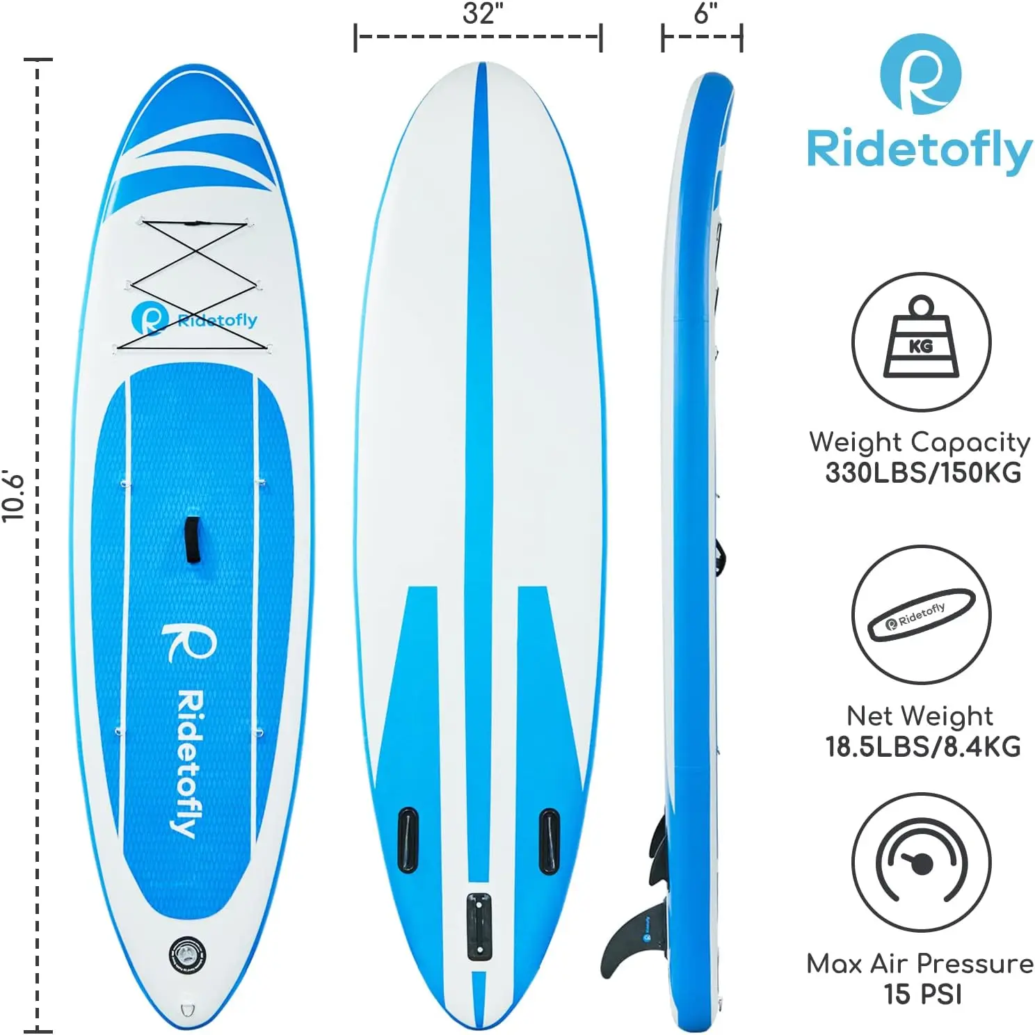 Stand Up Paddle Board x6, Inflatable SUP with Accessories, Adjustable Paddles, Detachable Seat, Backpack Pum