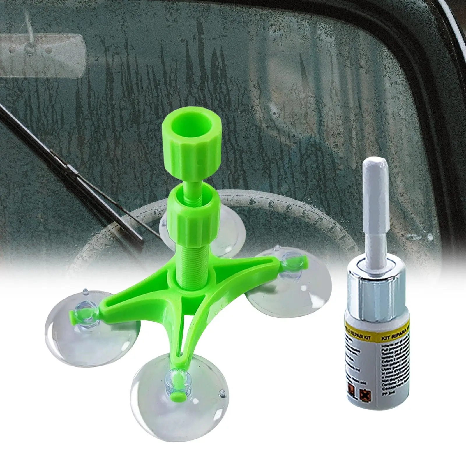 Car Auto Glass Windshield Fluid Repair Set, , Advanced Resin Formula for Chips and Cracks DIY Windscreen Chip Repair Tool