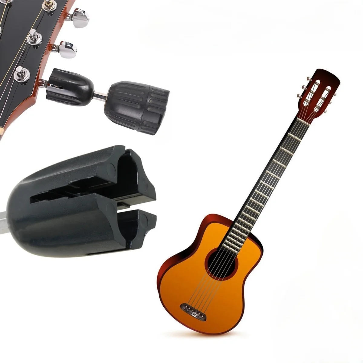 Guitar String Winder Head Hex Electric Drill Tuning Peg Puller Repair Maintenance DIY Tool for Guitar Bass Accessories
