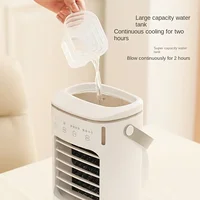 Mini climatiseur portable avec ventilateur de refroidissement à 4 vitesses, humidificateur et télécommande – Alimenté par USB, adapté à la maison et au bureau 5