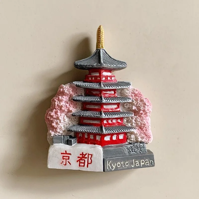 Tokyo Asakusa Temple 3D Resin Fridge Magnet - Cultural Souvenir Gift