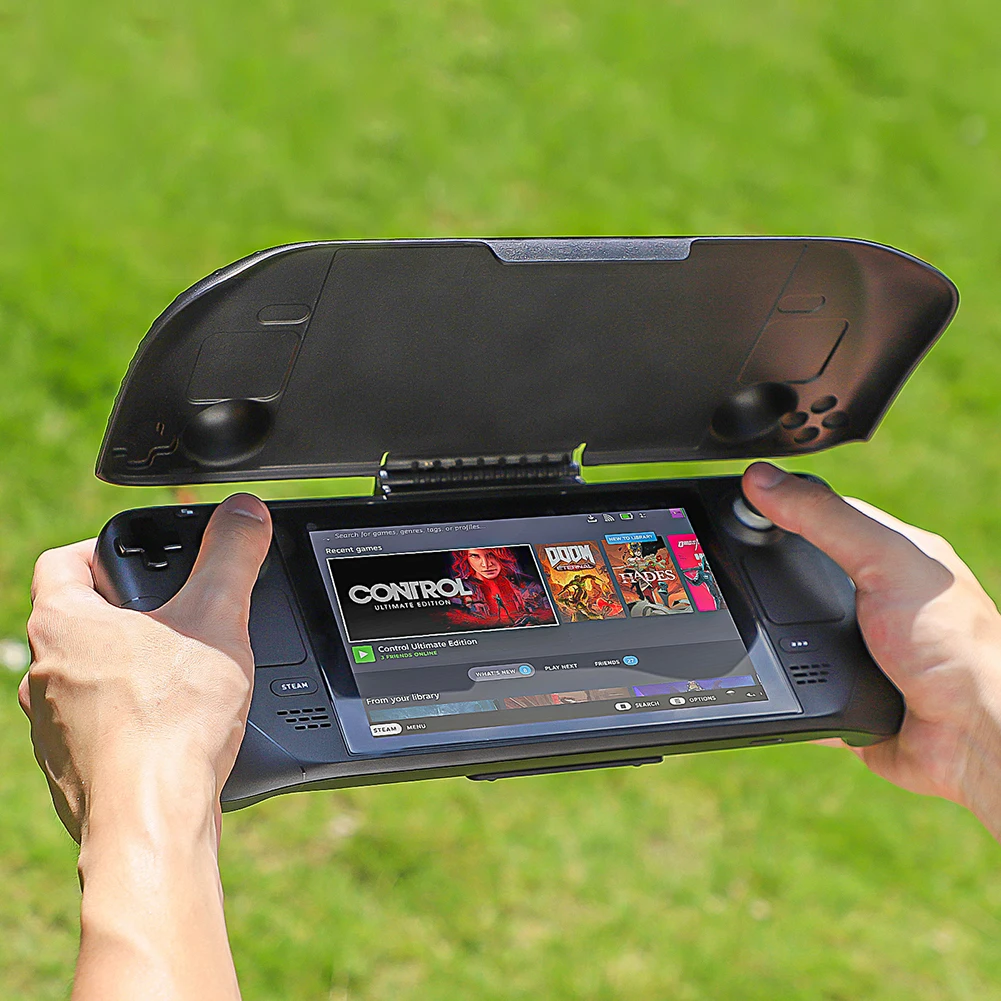 Estojo Protetor para Steam Deck Console Tampa Traseira Suporte de Refrigeração Habitação Shell Acessórios do Jogo