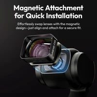 Ulanzi F35 Pocket 3 Wide-Angle Lens / Telephoto Lens for DJI Osmo Pocket 3 Magnetic Photograph Attachment Quick Installation - Image 5