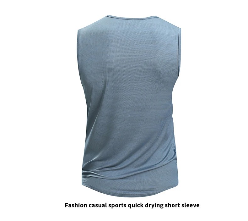 Mens Quick-Dry Running Vest - Breathable Sleeveless Gym Tank Top