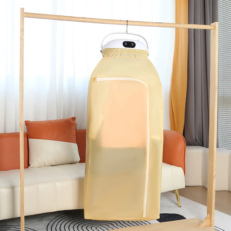 UV Sterilizing Clothes Dryer-Foldable 2H Fast-Dry Laundry Machine with Heated Disinfection for Travel Use