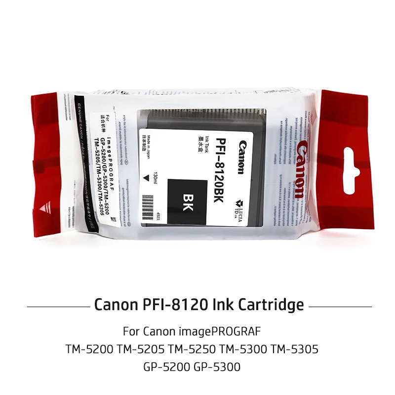 

Original New Canon PFI-8120 PFI8120 8120 Ink Cartridge 130ML For imagePROGRAF TM5200 TM5205 TM5250 TM5300 TM5305 GP5200 GP5300