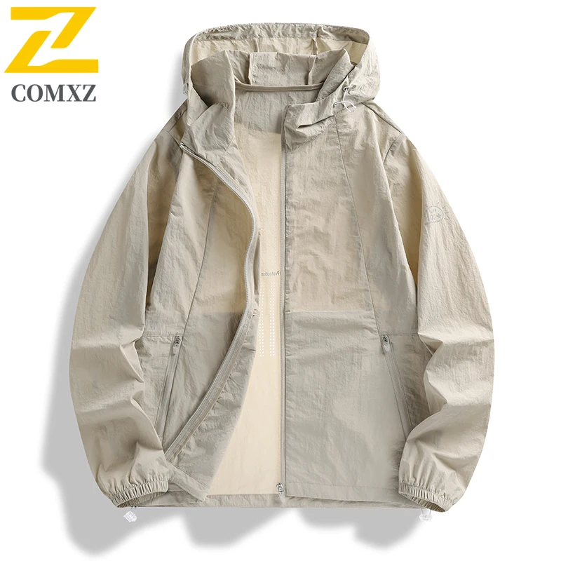 Summer Ice Silk UV Protection Jacket - UPF50+ Pure Color Hooded Skin Coat for Men W omen Outdoor Sports Sunscreen clothing 2025