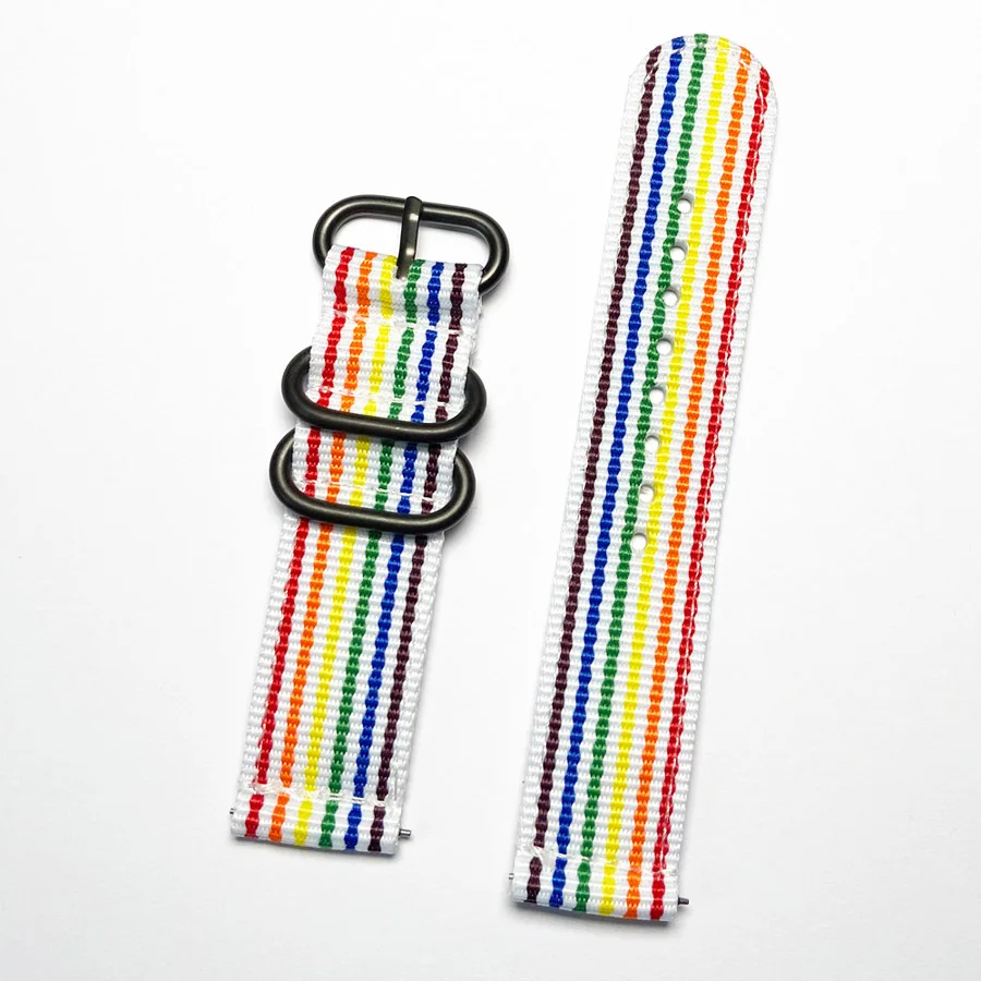 Durable 24mm Canvas Nylon Strap - Versatile Wristband