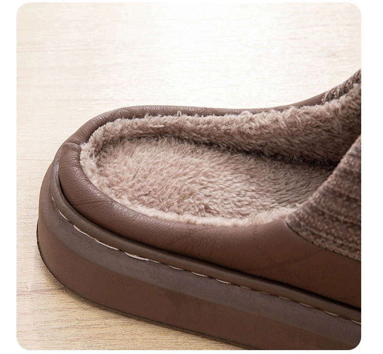 Women's Plush Home Slippers — size and design detail 18