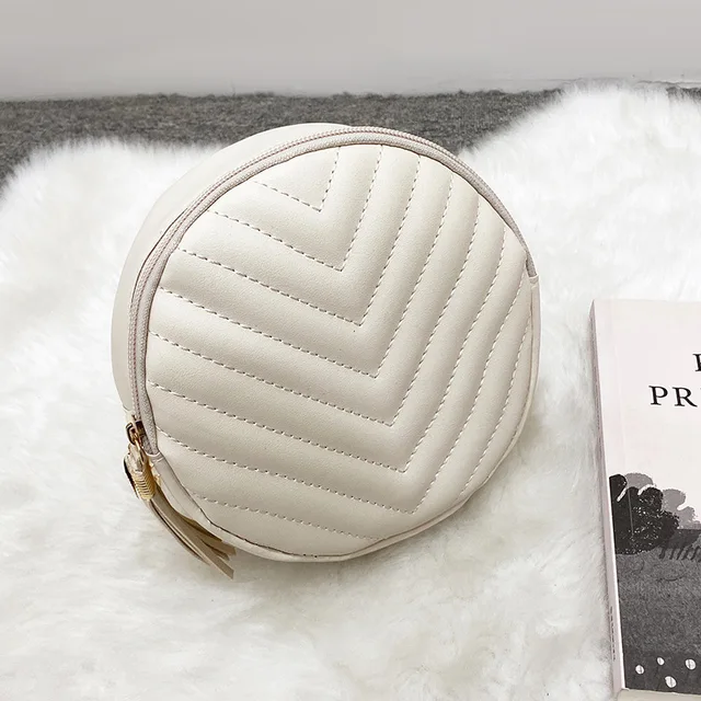 2022 New Round Bag Girls Crossbody Bag Fashion Women 'S Bag Purses Crossbody Bags For Women white