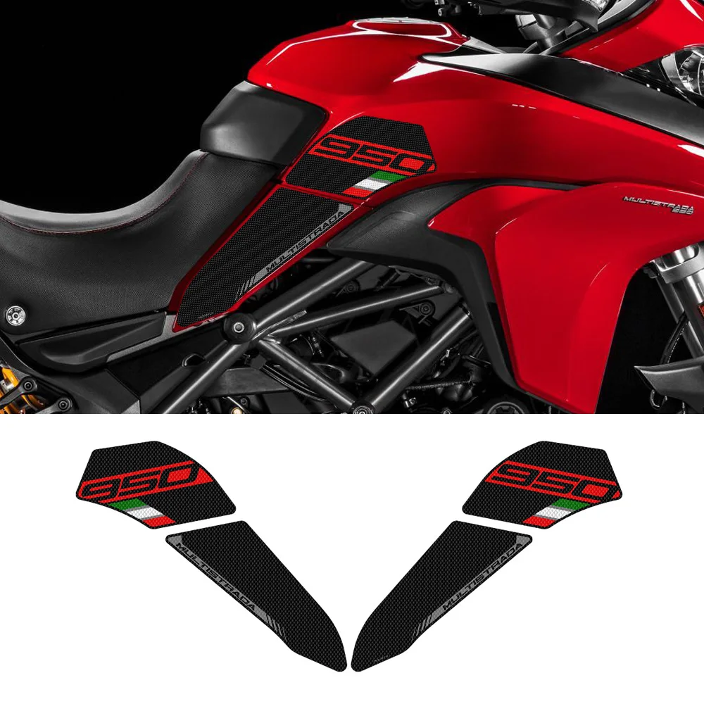 Motorcycle Anti-Slip Side Tank Pad Protection Knee Grip Mat For Ducati Multistrada 950 950S 2019-2022