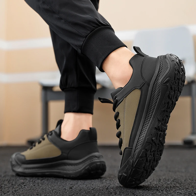 New  Men's Autumn Shoes Thickened Men's Shoes Outdoor Non-Slip Waterproof Men's Casual Sports Hiking Shoes 6