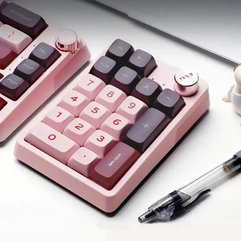 Kzzi K20 매크로 숫자 키패드 무선 키패드, 프로그래밍 미니 단추 맞춤형 노브 키보드, RGB 게이밍 기계식 핫스왑 매크로파
