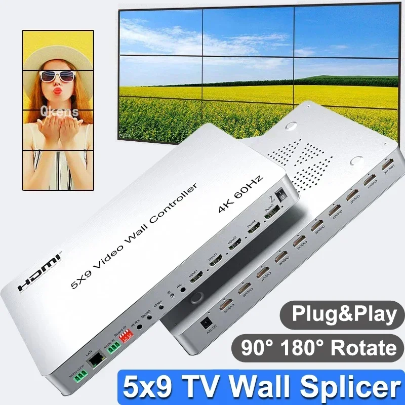   Ʈѷ TV   ö̼ ,  ũ,  ũ ö̽, 4x1 HDMI Ƽ, 4K 60hz, 5x9