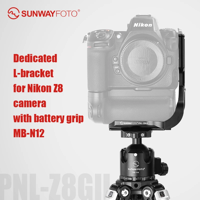 SUNWAYFOTO PNL-Z8GII L-bracket for Nikon Z8 with Battery Grip MB-N12 Arca Swiss Plate