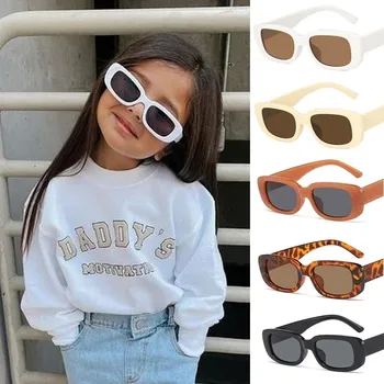 Children Cute Vintage Frosted Rectangle Sunglasses Outdoor Girls Boys Sweet Sun glasses Protection Classic Kids eyewear UV400 1