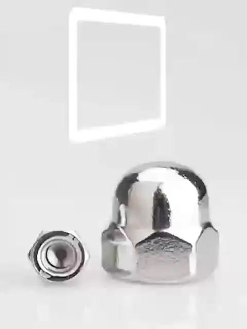 Aexit M16 - Juego De 2 Tuercas Y Tornillos De Cabeza Hexagonal Con Forma De Cúpula De Acero Inoxidable 304