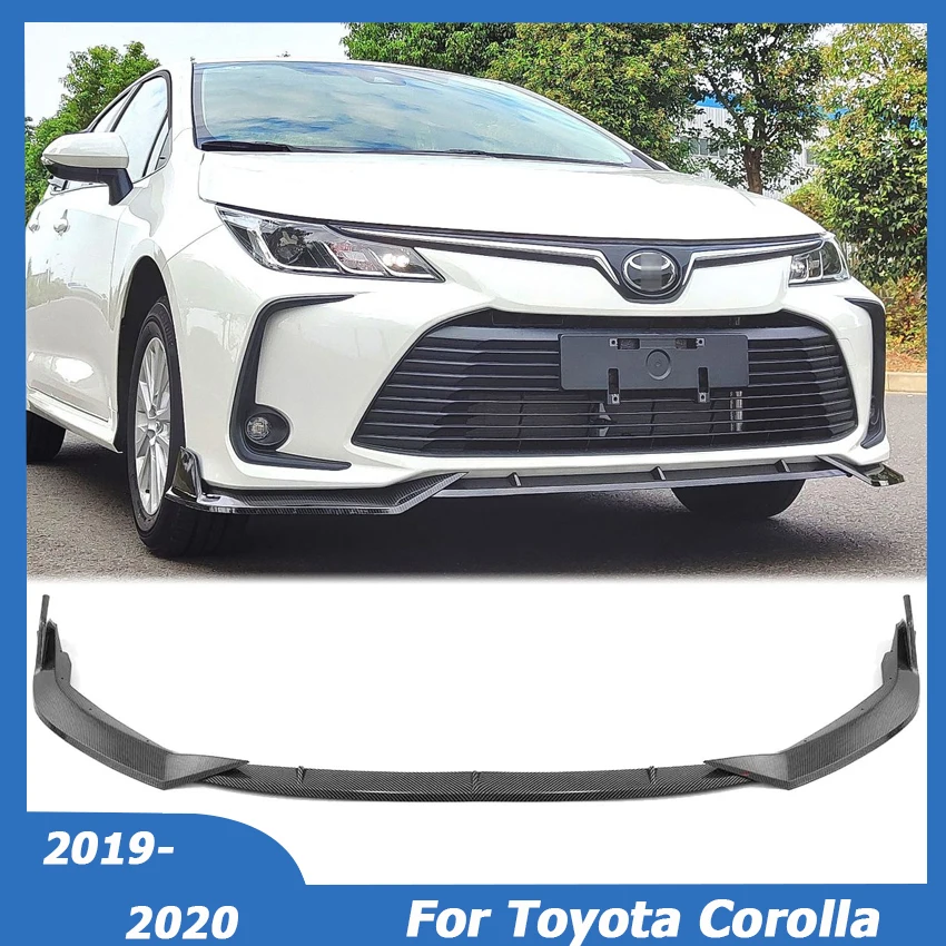 

For Toyota Corolla 2019-2020 Front Bumper Lip Spoiler Side Splitter Cover Trim Deflector Body Kit Car Tuning Accessories