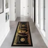 Black Gold 100 Dollar Bill Money Kitchen Floor Mat Home Decor Hallway Balcony Laundry Runners Rugs Bathroom Non-slip DoorMat 3