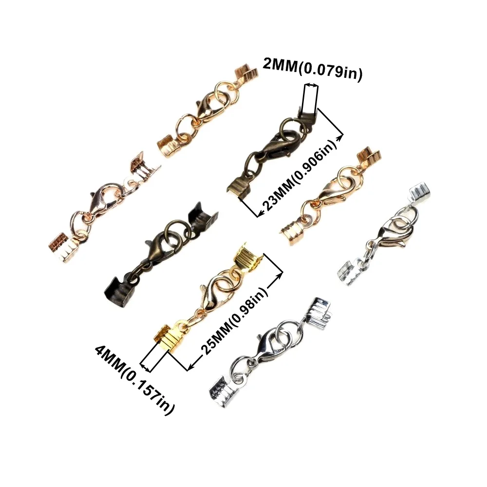 

8-20 sets / three-wire clip lobster buckle plus long chain bracelet end connector bracelet DIY jewelry production effect